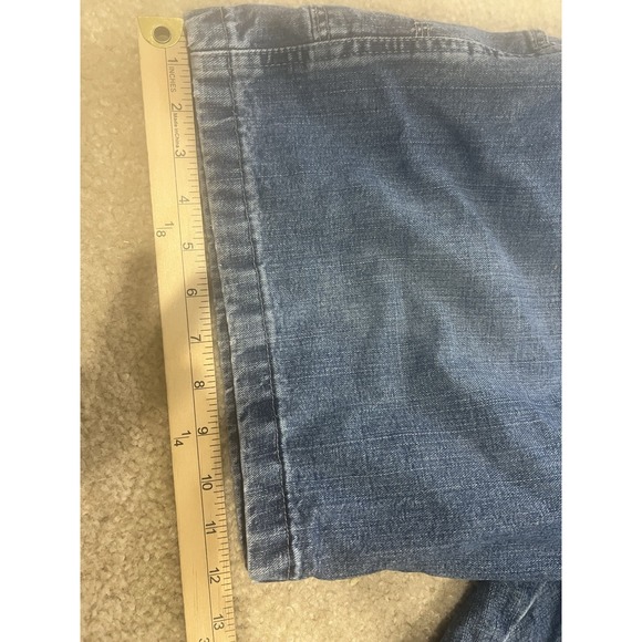 Vintage Wrangler Denim Shorts Jean  Carpenter JORTS Mens‎ 38 Baggy Utility Cargo - Picture 7 of 7